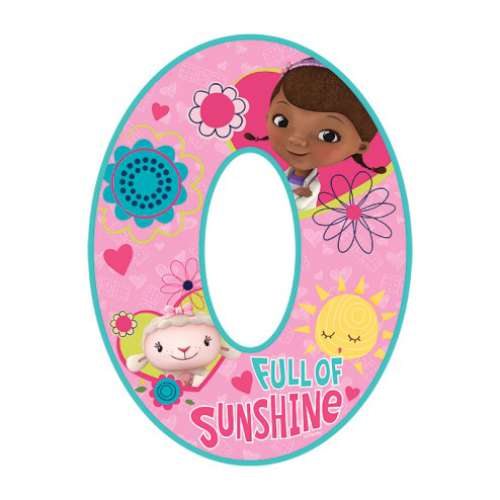 Doc McStuffins Number 0 Edible Icing Image - Click Image to Close